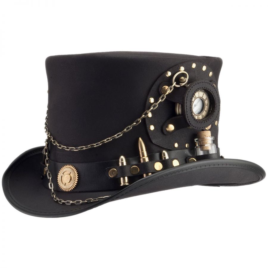 Head 'N Home Time Port Leather Top Hat Top Hats