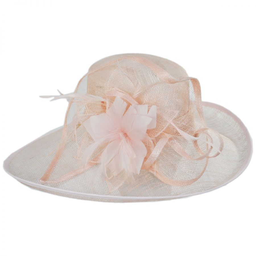 Something Special Loop Sinamay Straw Boater Hat Dress Hats