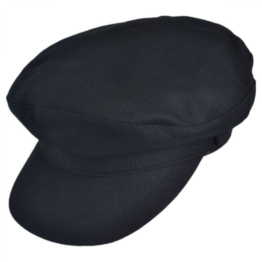 Jaxon Hats Cotton Fiddler's Cap - L - Black, Men's, Size: Large