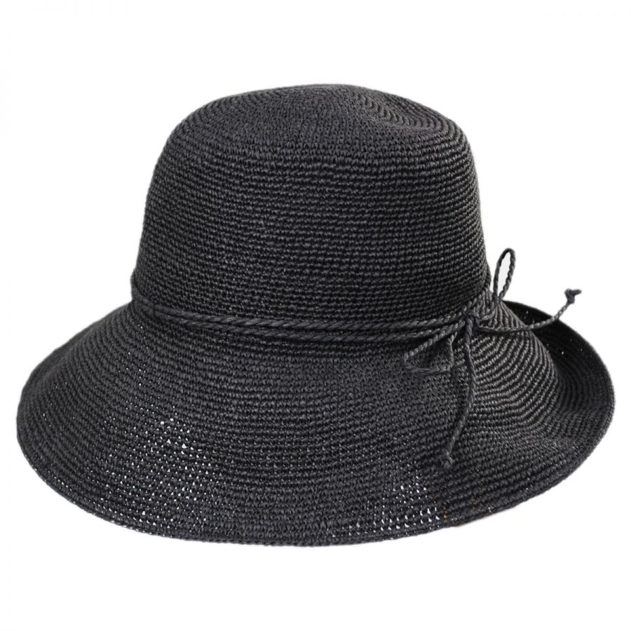 Scala Graziella Breton Hand Crocheted Toyo Straw Sun Hat Sun Hats