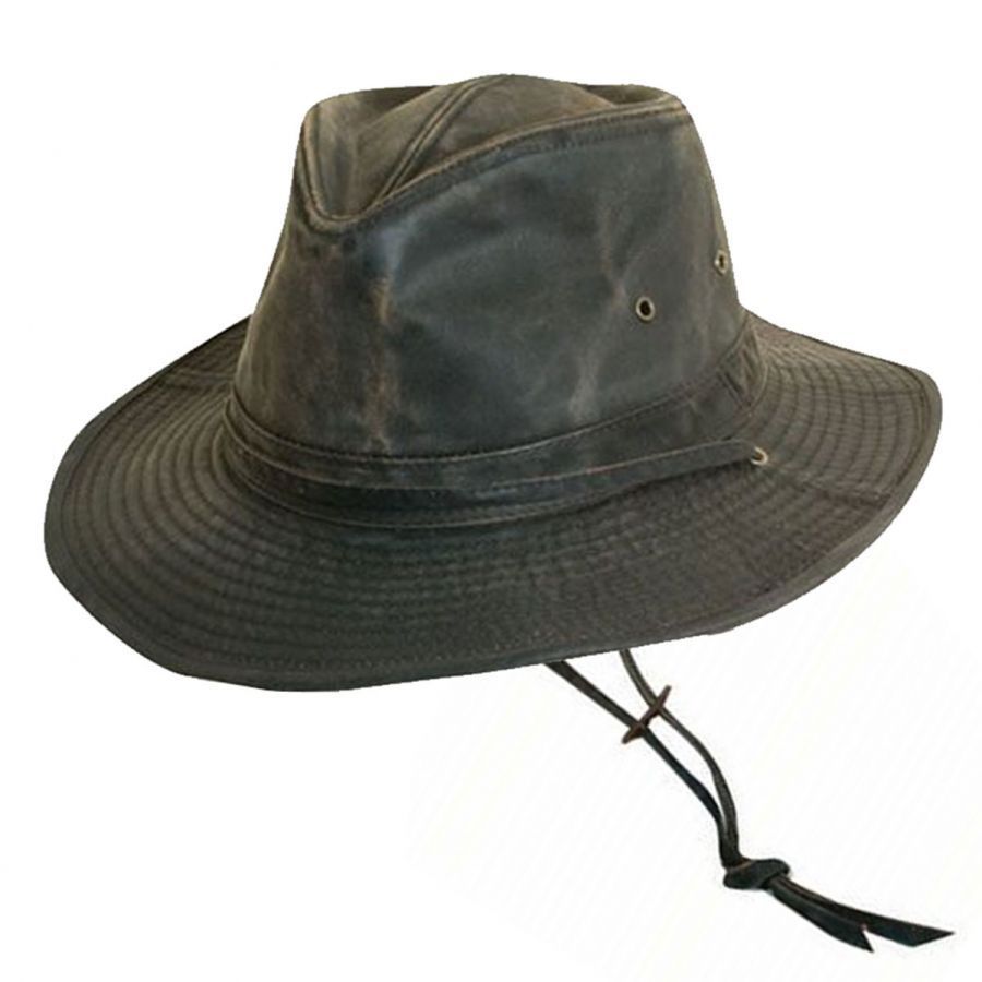 Dorfman Pacific Company Weathered UPF 50+ Cotton Outback Hat Sun Protection
