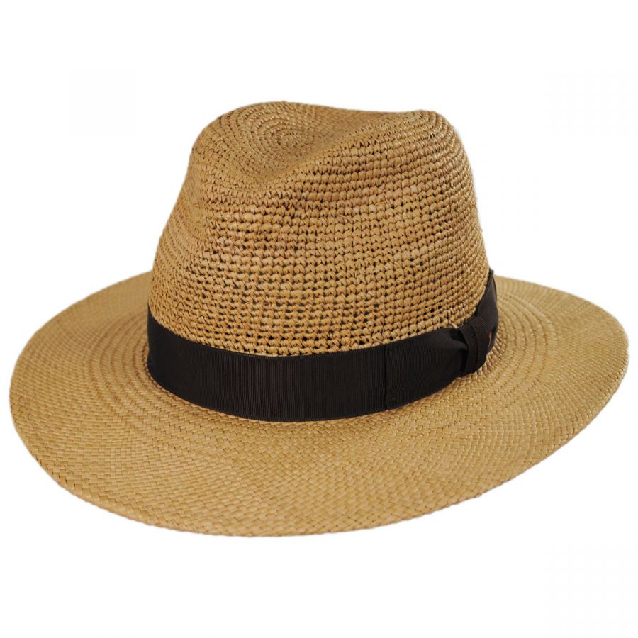 Mayser Hats Ricardo Crochet Panama Straw Fedora Hat Panama Hats