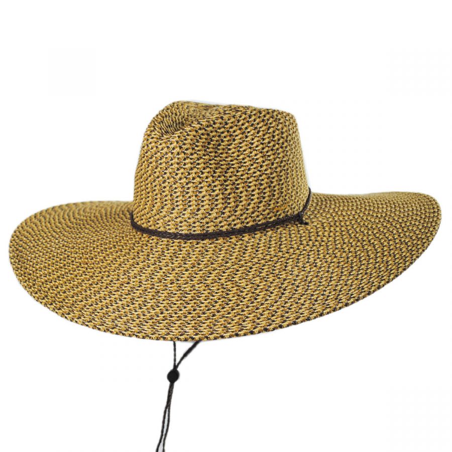 Men's Karen Keith Lifeguard Toyo Straw Blend Sun Hat: Size: L Natural