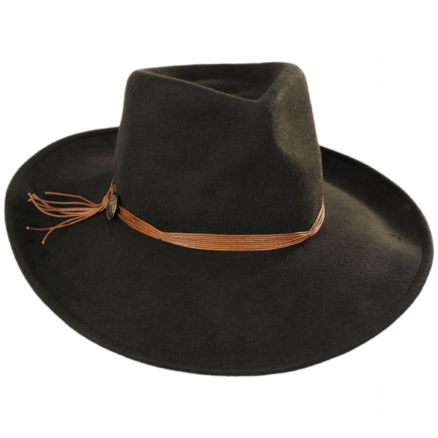 Scala Palermo Wool Felt Rancher Hat All Fedoras
