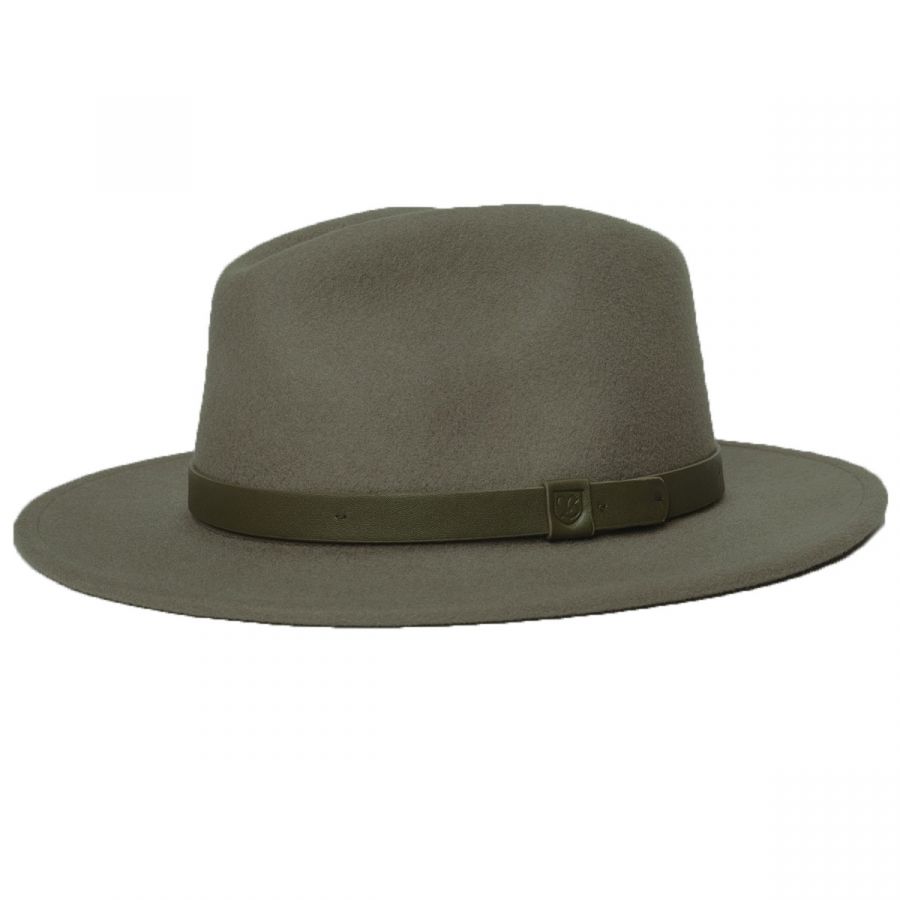 Brixton Hats Messer Wool Felt Fedora Hat All Fedoras