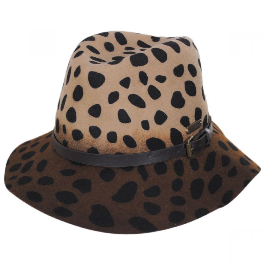 Hatch Hats Leopard Wool Felt Fedora Hat Fedoras