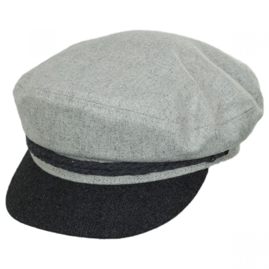 Brixton Hats 2-Tone Wool Blend Fiddler Cap Greek Fisherman Caps
