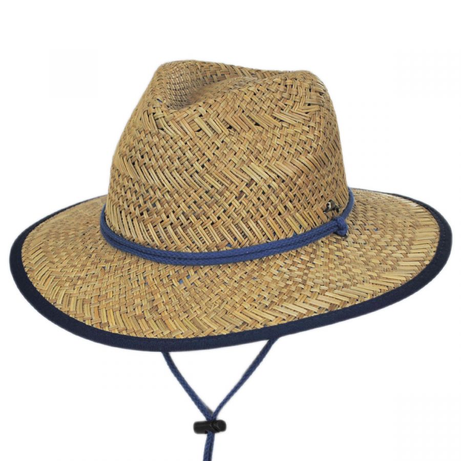 Tommy Bahama Bondi Rush Straw Safari Fedora Hat Straw Hats
