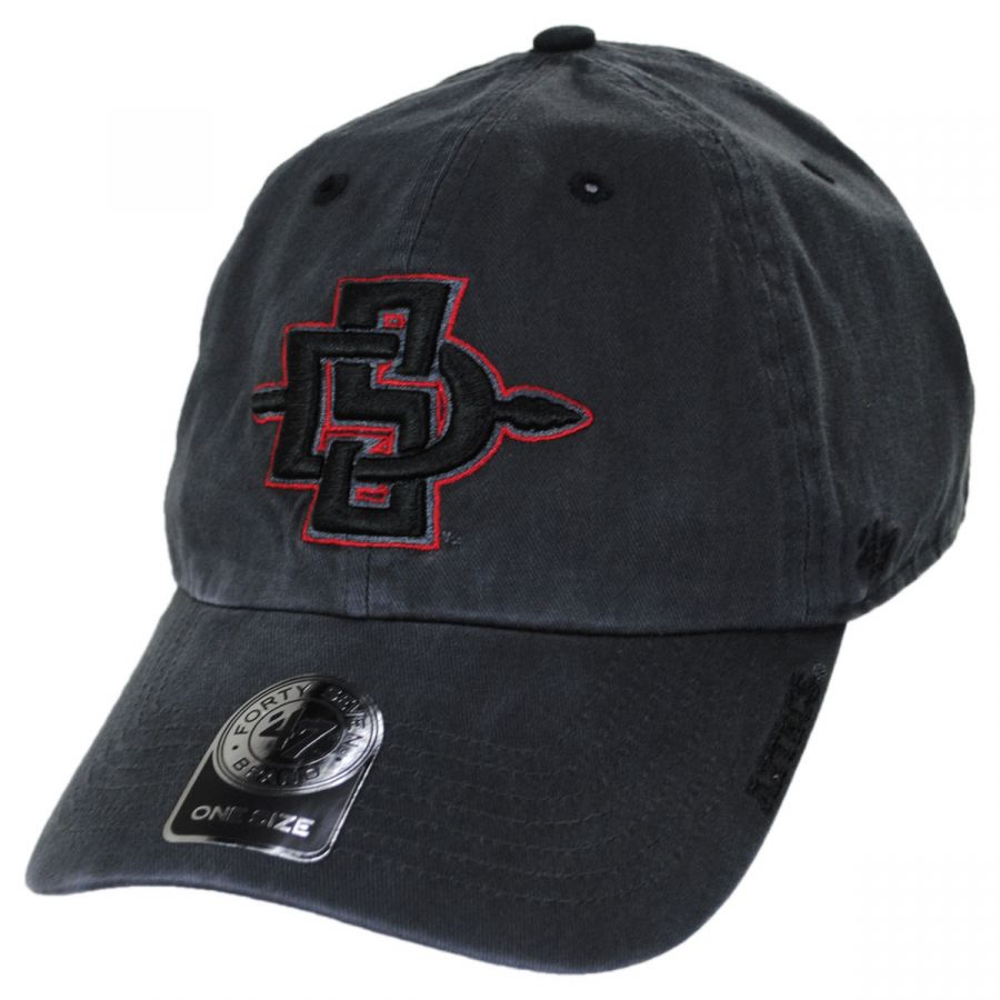 47 Brand SDSU Aztecs Clean Up Strapback Baseball Hat All