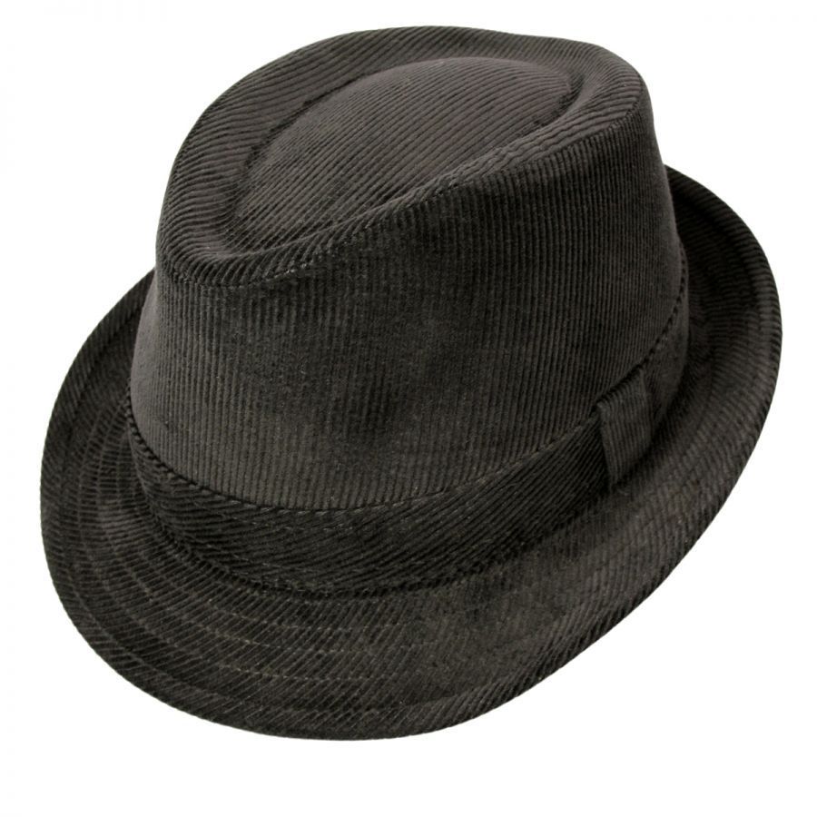 Ronald Black Wool Felt Winter Fedora Trilby Hat