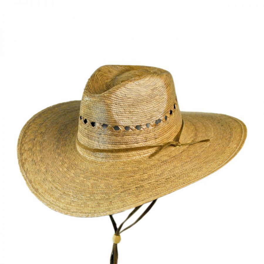 Tula Hats Gardener Lattice Palm Straw Wide Brim Hat Sun Protection