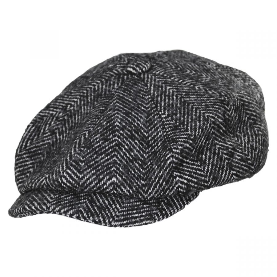 Brixton Hats Brood Herringbone Baggy Newsboy Cap Flat Caps