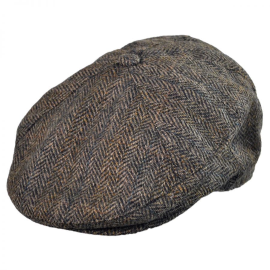 Hills Hats of New Zealand Wool Tweed Newsboy Cap Newsboy Caps