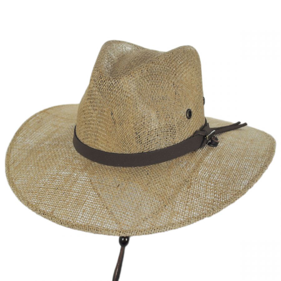 Stetson Fazenda Burlap Coffee Bag Outback Hat Cowboy & Western Hats
