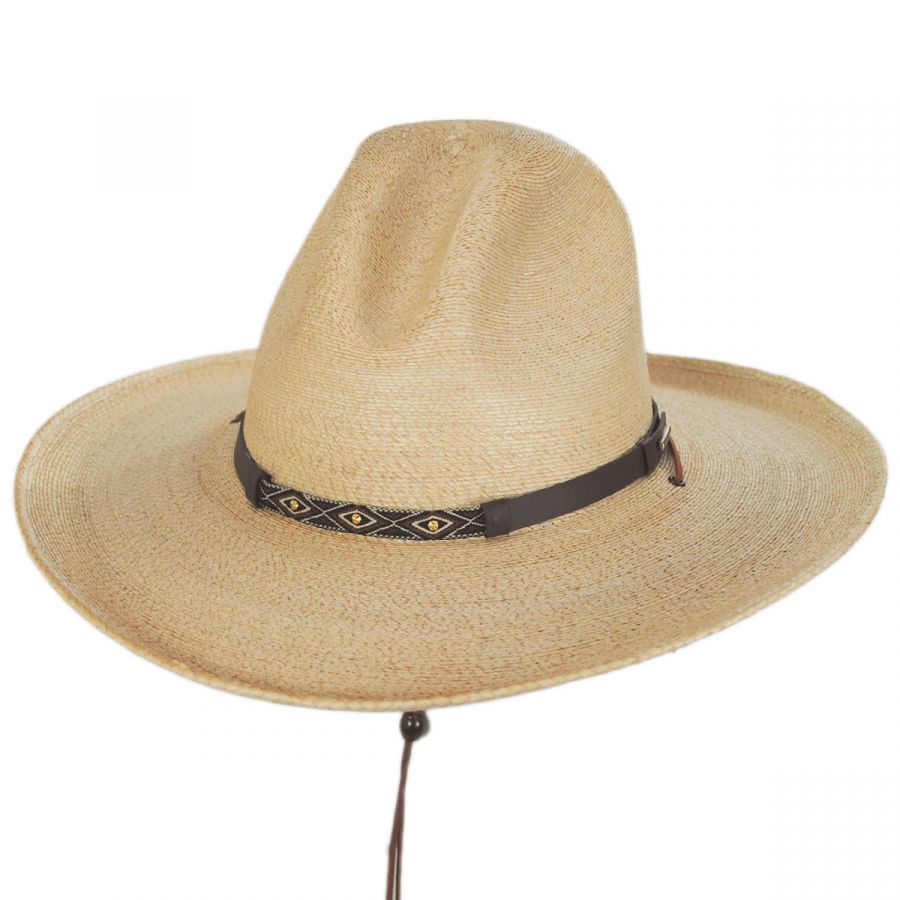 Stetson Calhoun Palm Straw Gus Western Hat: Size: XL Natural