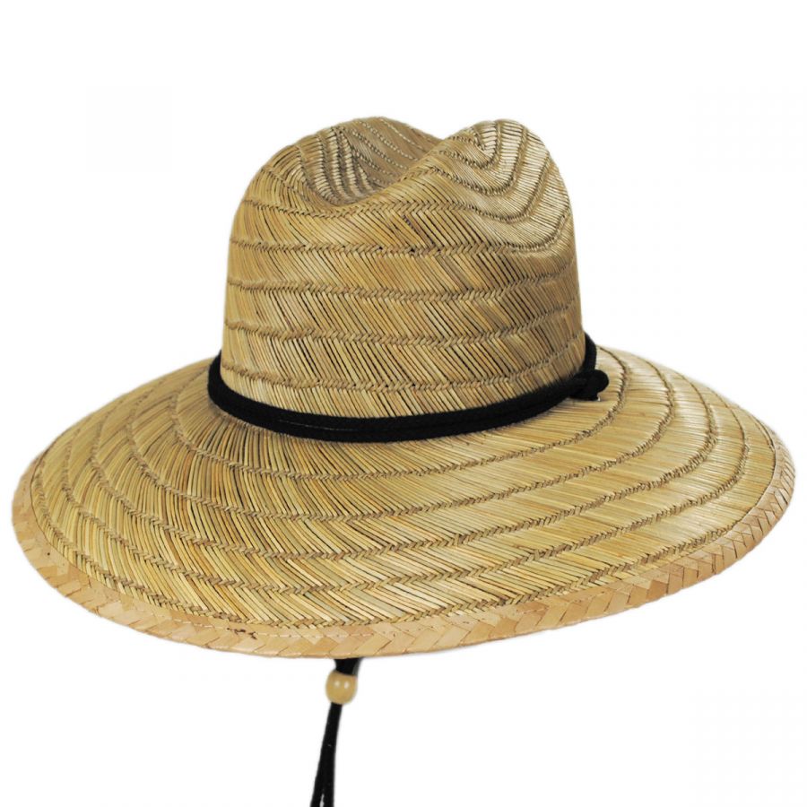 Peter Grimm California Flag Rye Straw Lifeguard Hat Straw Hats