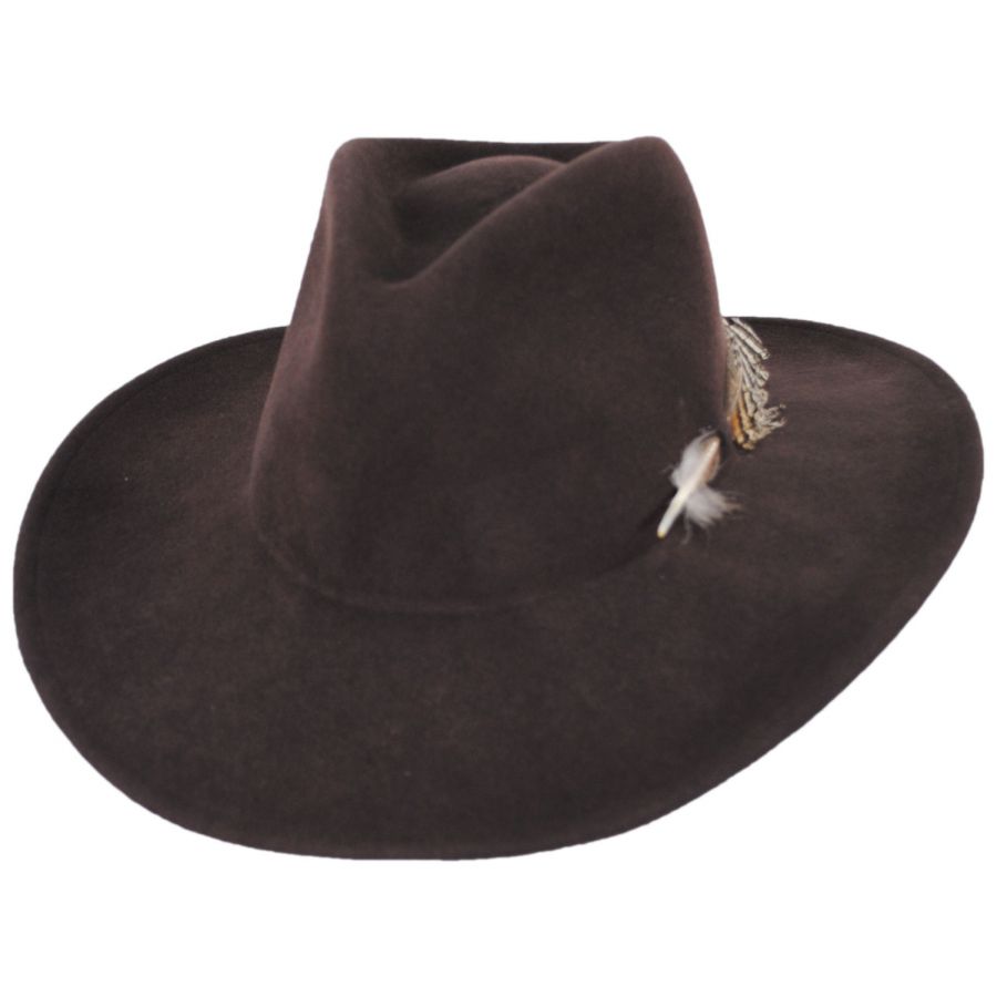 Western Rolled Up Cocoa Cowboy Hat Coco Cowboy Hat Adult Medium 22.5