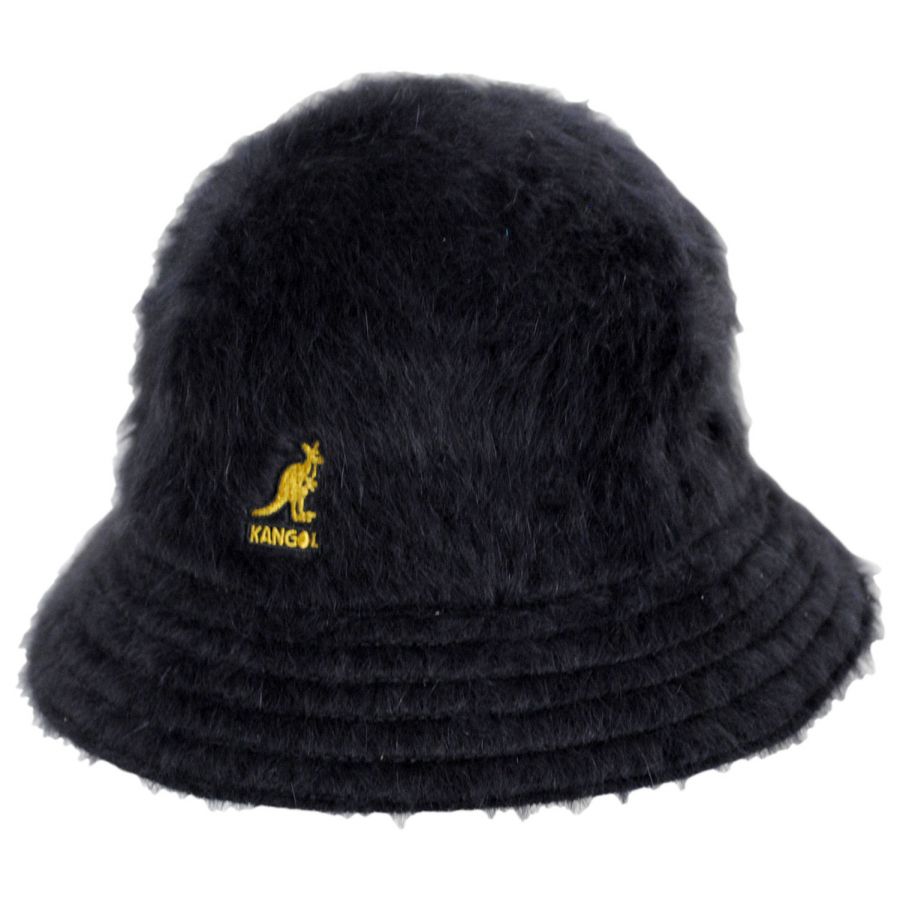 Kangol Furgora Casual Bucket Hat - Black/Gold Bucket Hats