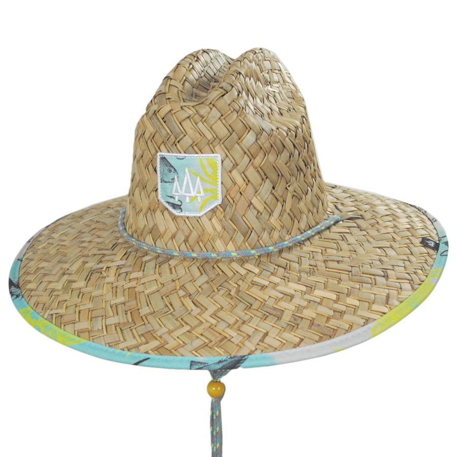 Hemlock Hat Co. Skipper Straw Lifeguard Hat Sun Protection