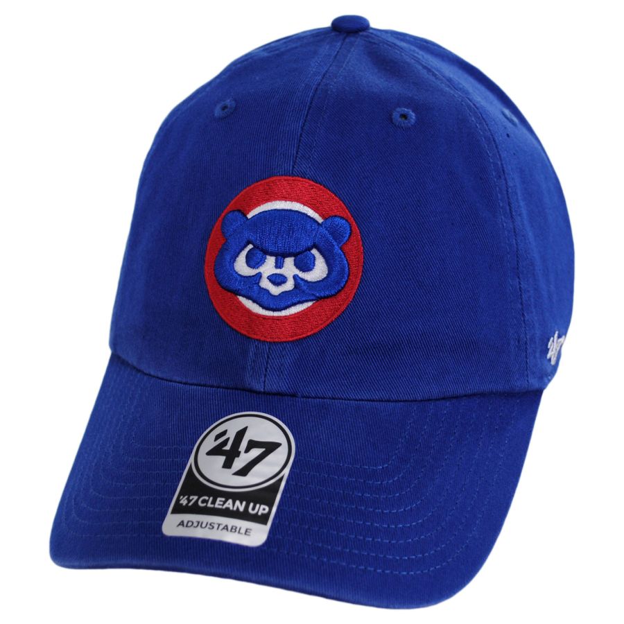 47 Brand Chicago Cubs MLB Cooperstown Clean Up Strapback Baseball