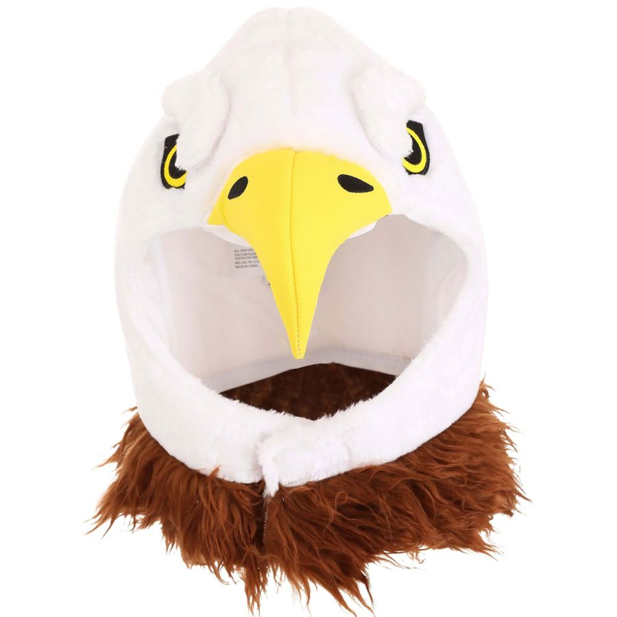 Eagle Costume Hood | Adult | Unisex | Brown/White/Yellow | One-Size | FUN Costumes