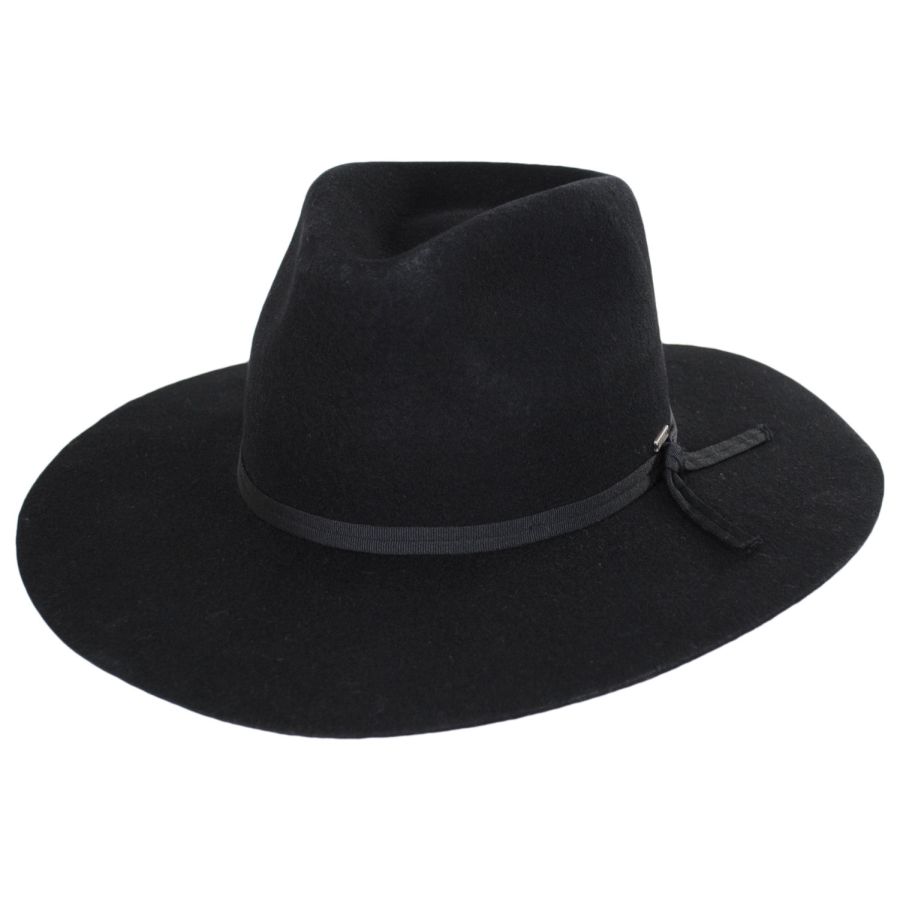 Brixton Hats Cohen Wool Felt Cowboy Hat - Black Cowboy & Western Hats