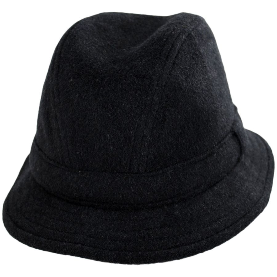 Women's City Sport Caps Teflon Shield and Melange Wool Rollable Walking Rain Hat: Size: M Charcoal