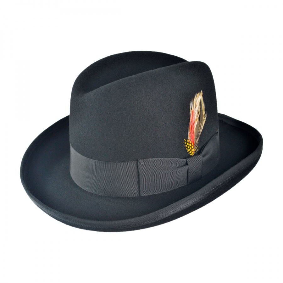 B2B Jaxon Classics Godfather Hat - Made in the USA (Black) Historical Hats