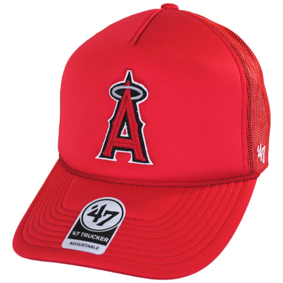 47 Brand Texas Rangers MLB Foam Mesh Trucker Snapback Baseball Cap Snapback  Hats