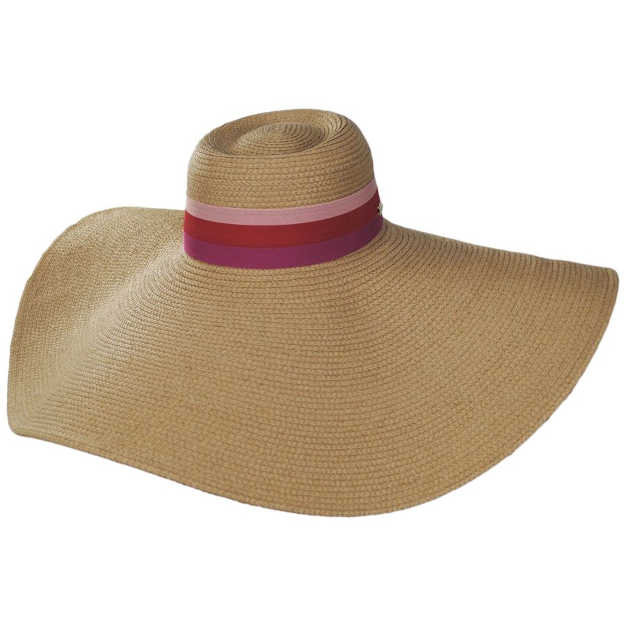 Trina Turk Palmas Ultrabraid Toyo Straw Floppy Sun Hat Sun Hats