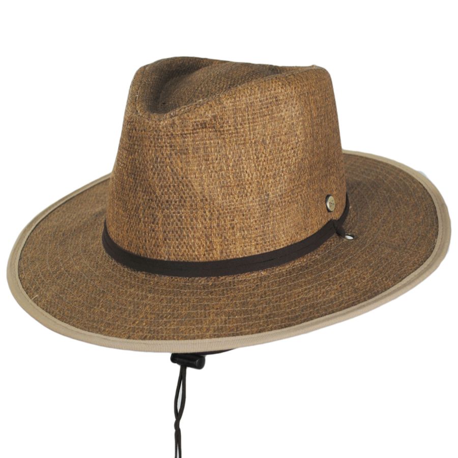Dorfman Pacific Company Campeur Toyo Straw Outback Hat Straw Hats