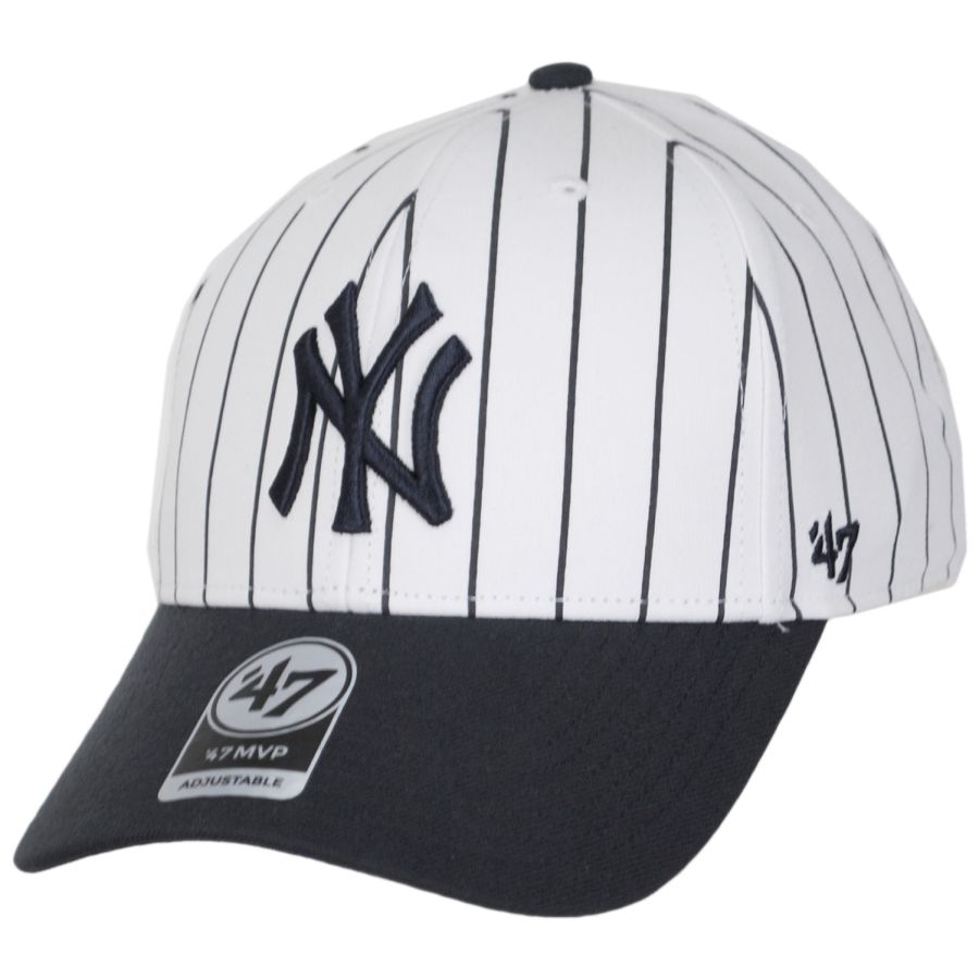47 Brand New York Yankees Pinstripe MVP Strapback Baseball Cap MLB Baseball  Caps