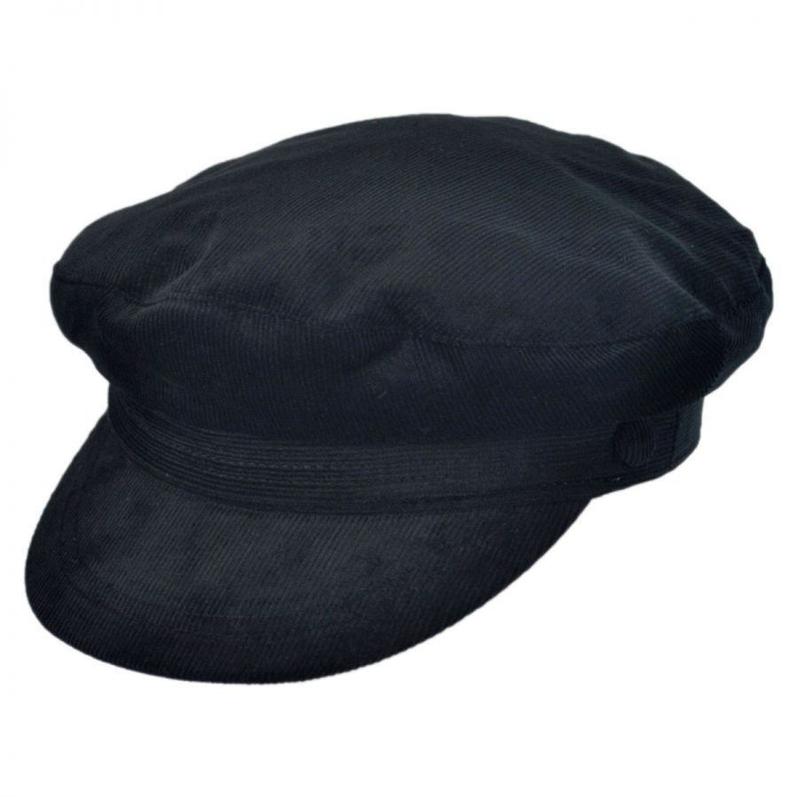 Jaxon Hats Corduroy Fiddler's Cap: Size: L Brown
