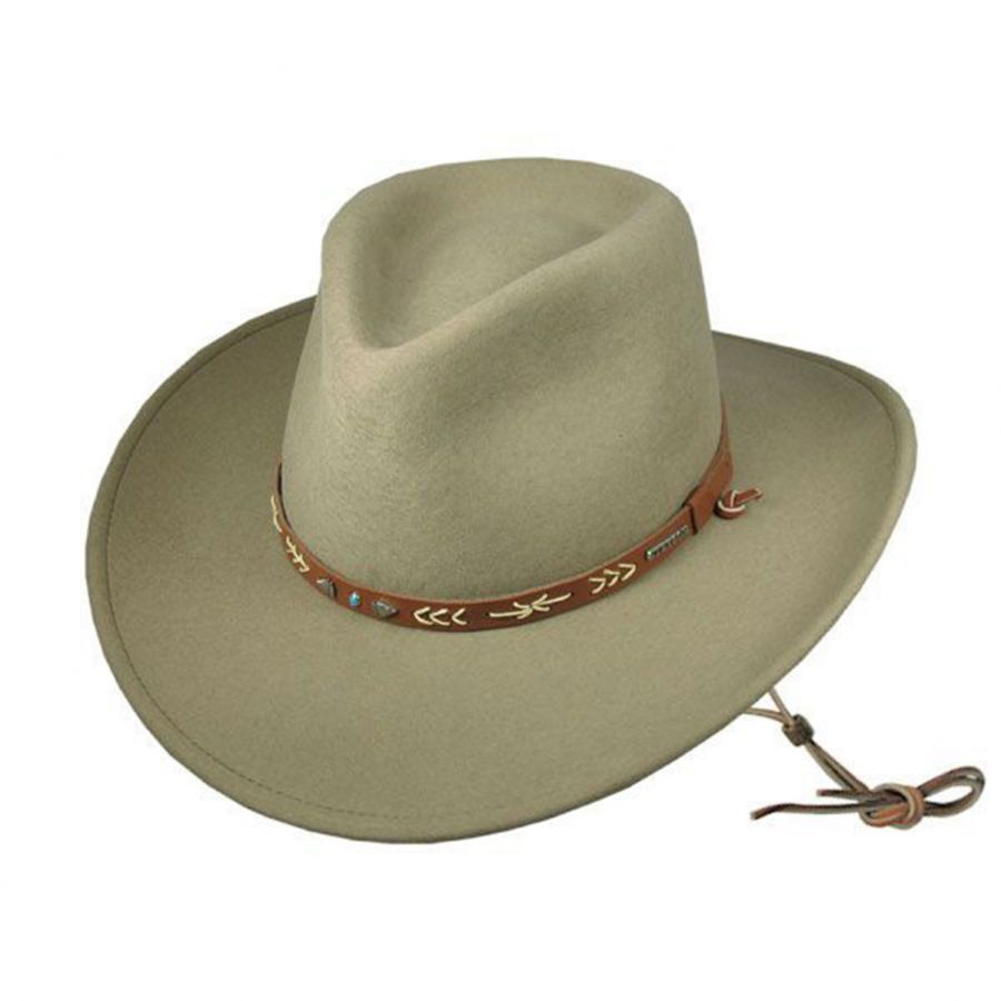 Men's/Women's Wool Felt Crushable/Packable Waterproof Cowboy Hat with Band 
