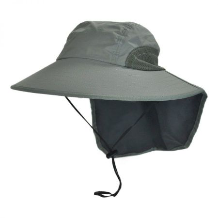 Torrey Hats UPF 50+ Large Bill Hat with Neck Flap