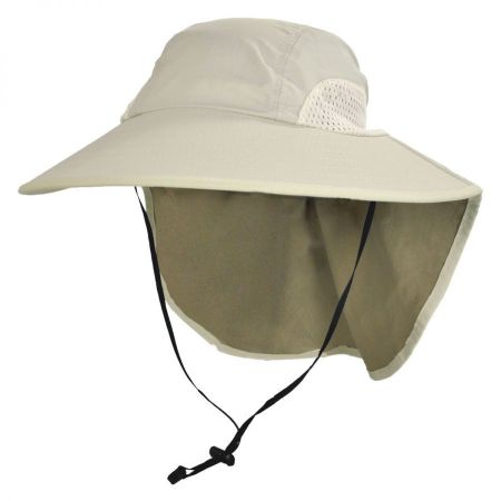UPF 50+ Large Bill Hat with Neck Flap alternate view 9