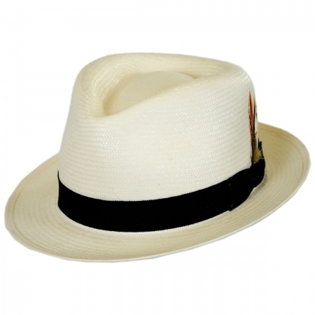 Bailey Guthrie Shantung Straw Fedora Hat