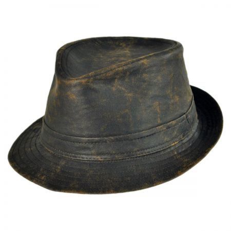  B2B Jaxon Weathered Cotton Trilby Fedora Hat