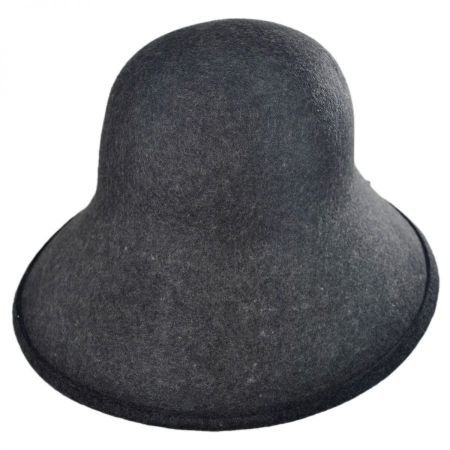 Six-Way Big Brim Wool Felt Cloche Hat alternate view 3