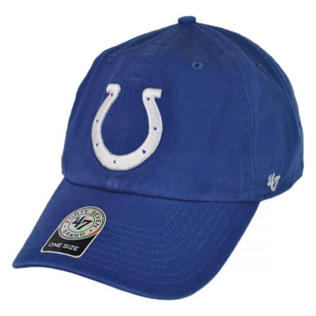 47 Brand Indianapolis Colts NFL Clean Up Strapback Baseball Cap Dad Hat