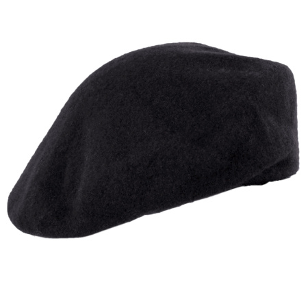 Wool Military Beret with Lambskin Band alternate view 90