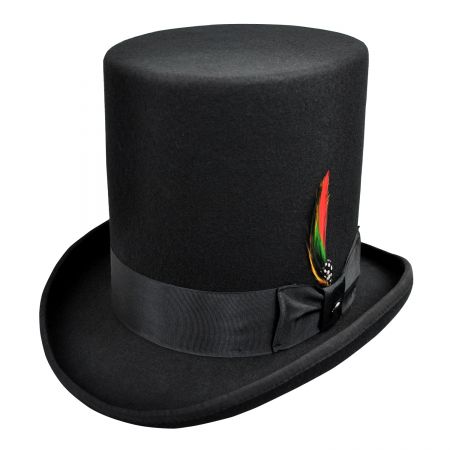 Jaxon Hats Stovepipe Wool Felt Top Hat