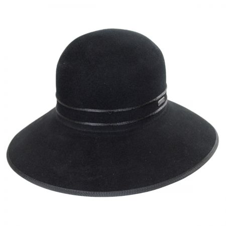 Corded Diva Wool and Cashmere Felt Hat