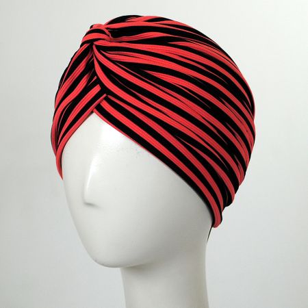 Jeanne Simmons Striped Soft Poly Turban