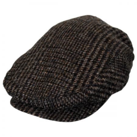 Baskerville Hat Company Wrayburn Plaid Tweed Wool Ivy Cap