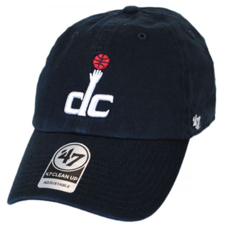 47 Brand Washington Wizards NBA Clean Up Strapback Baseball Cap Dad Hat