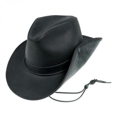 Leather Aussie Fedora Hat alternate view 3
