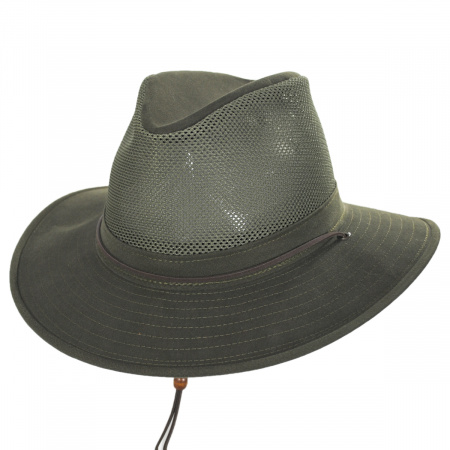 Henschel Mesh Cotton Aussie Fedora Hat