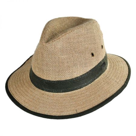 Conner Hemp Linen Safari Fedora Hat