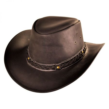 Conner Oiled Leather Outback Hat